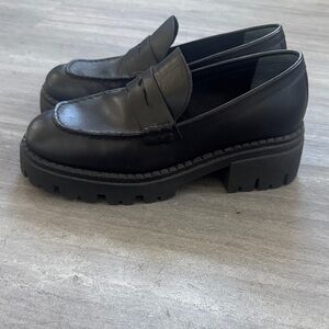 Free People Chunky Black Loafers